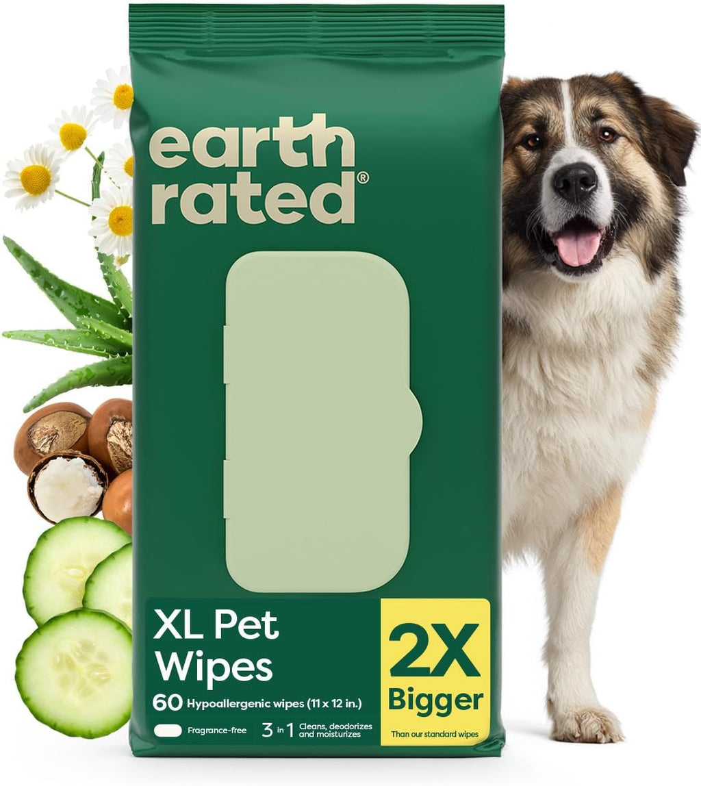 Earth Rated Dog Grooming Wipes (100 Count)
