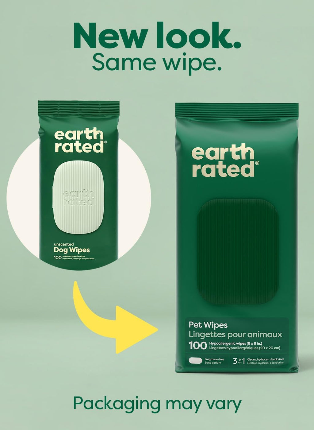 Earth Rated Dog Grooming Wipes (100 Count)